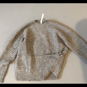 Lululemon grey sweater with side zips!